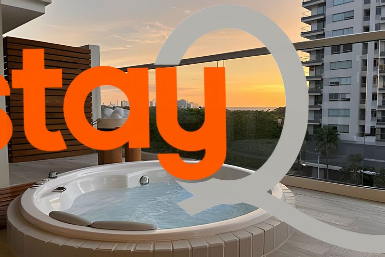 Apartamento jacuzzi privado cerca a playa DQ604